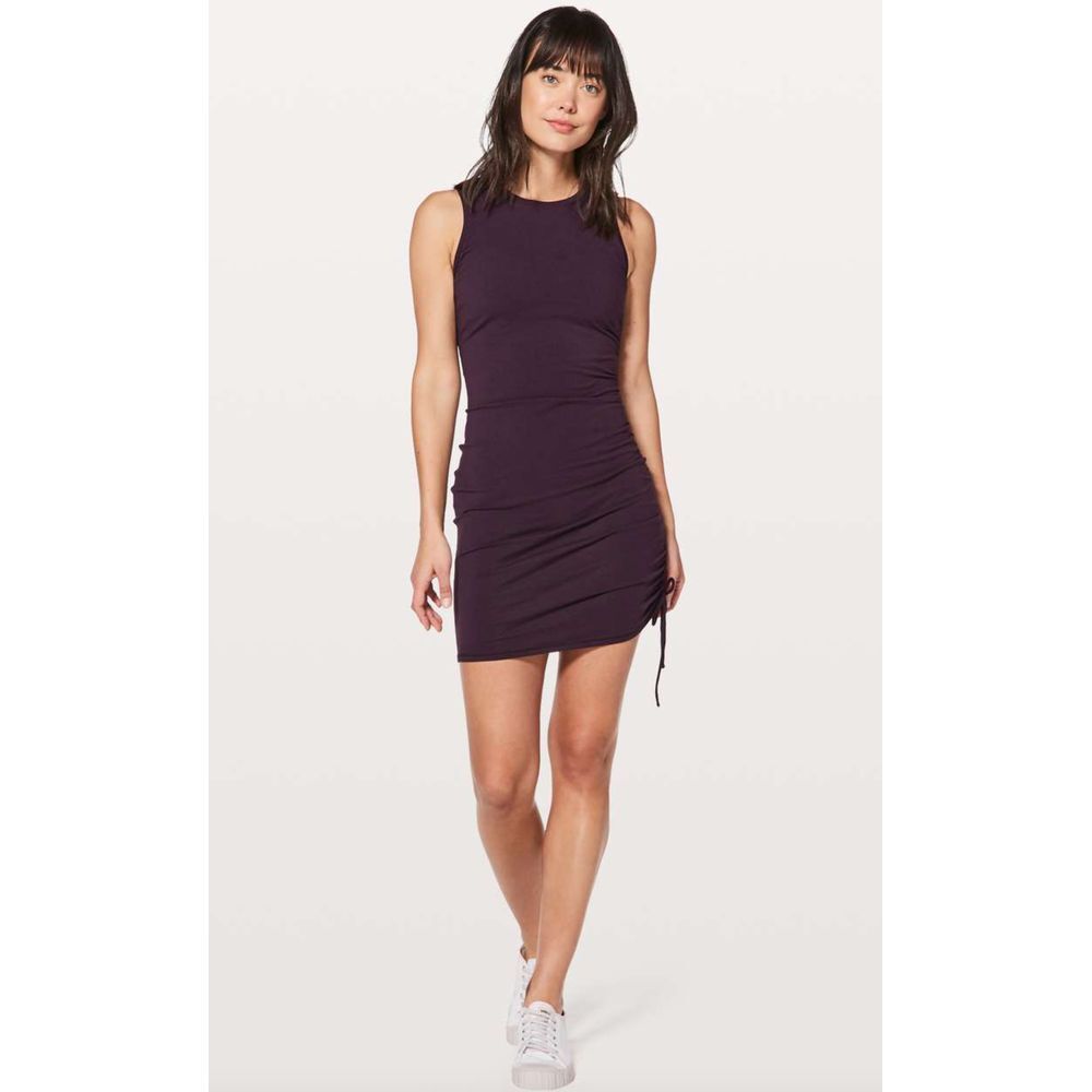 Lululemon Cinch It Dress Black Cherry size 4